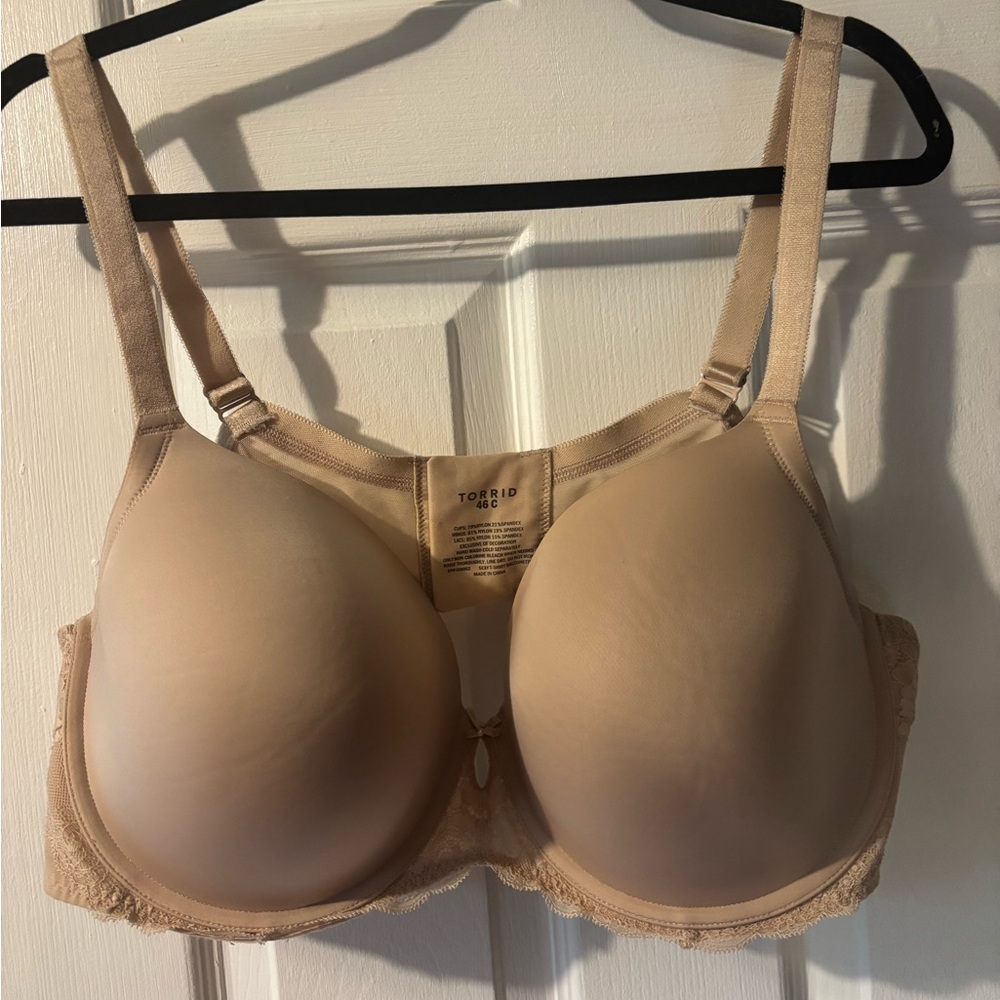 Torrid Tan Full Coverage Bra with Molded Cups